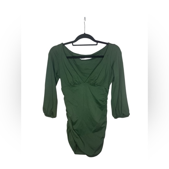 Susana Monaco bodycon mini Green Dress size large - Picture 1 of 4